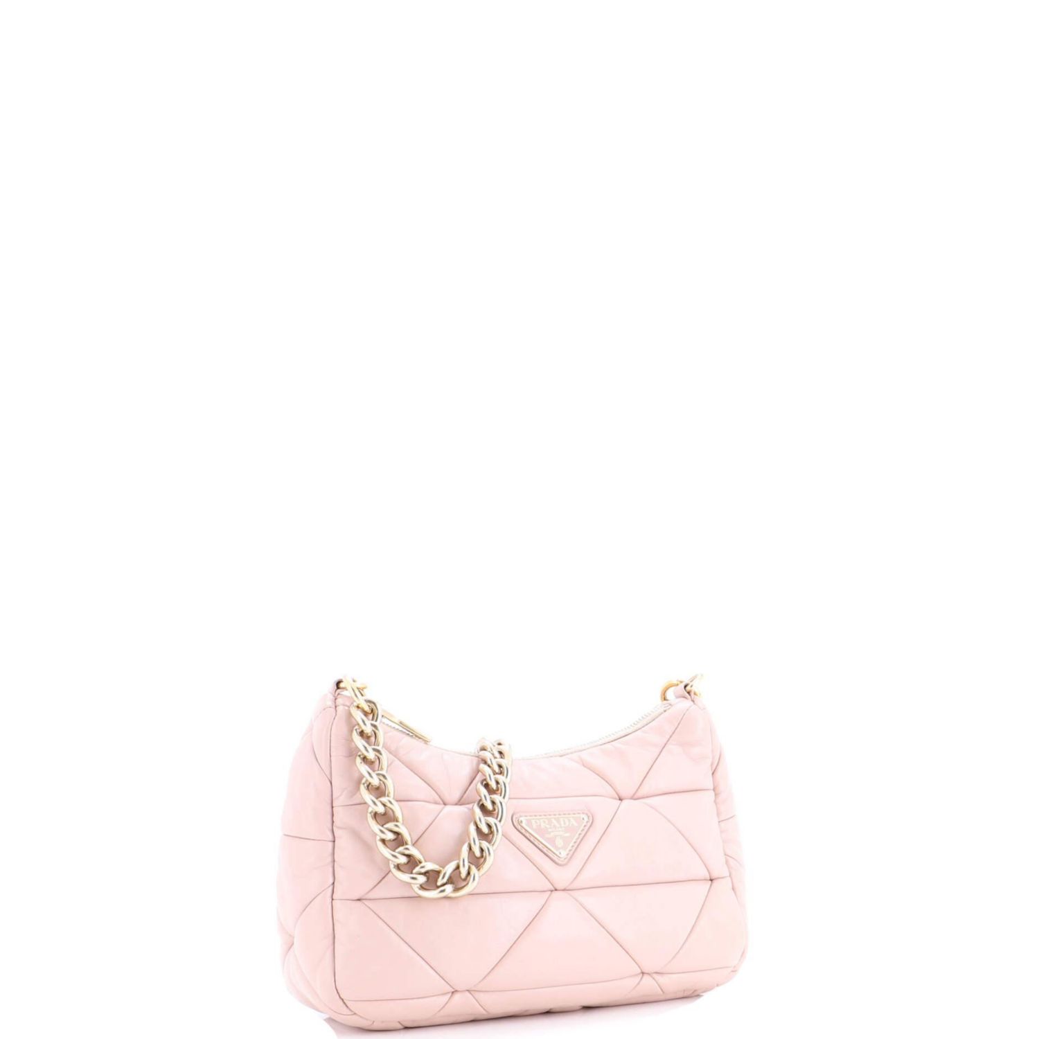 Small System Re-Edition Shoulder Bag Quilted Nappa Leather