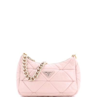 Small System Re-Edition Shoulder Bag Quilted Nappa Leather