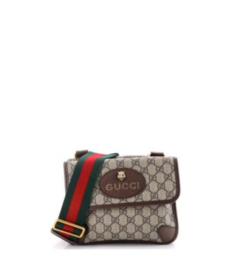 Small Neo Vintage Flap Messenger GG Coated Canvas