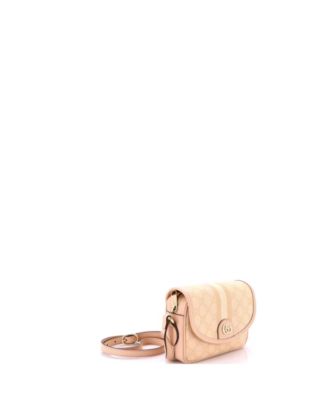 Mini Ophidia Flap Shoulder Bag GG Coated Canvas