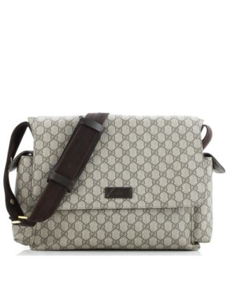 Diaper Bag GG Coated Canvas