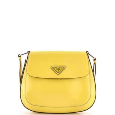 Small Cleo Flap Shoulder Bag Spazzolato Leather