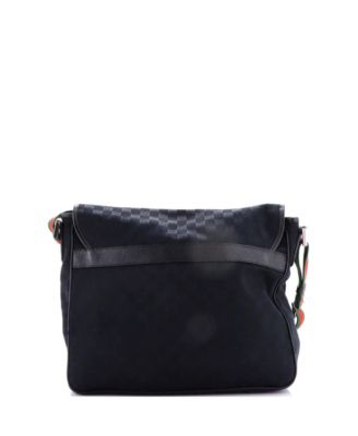 Medium Web Strap Flap Messenger GG Canvas