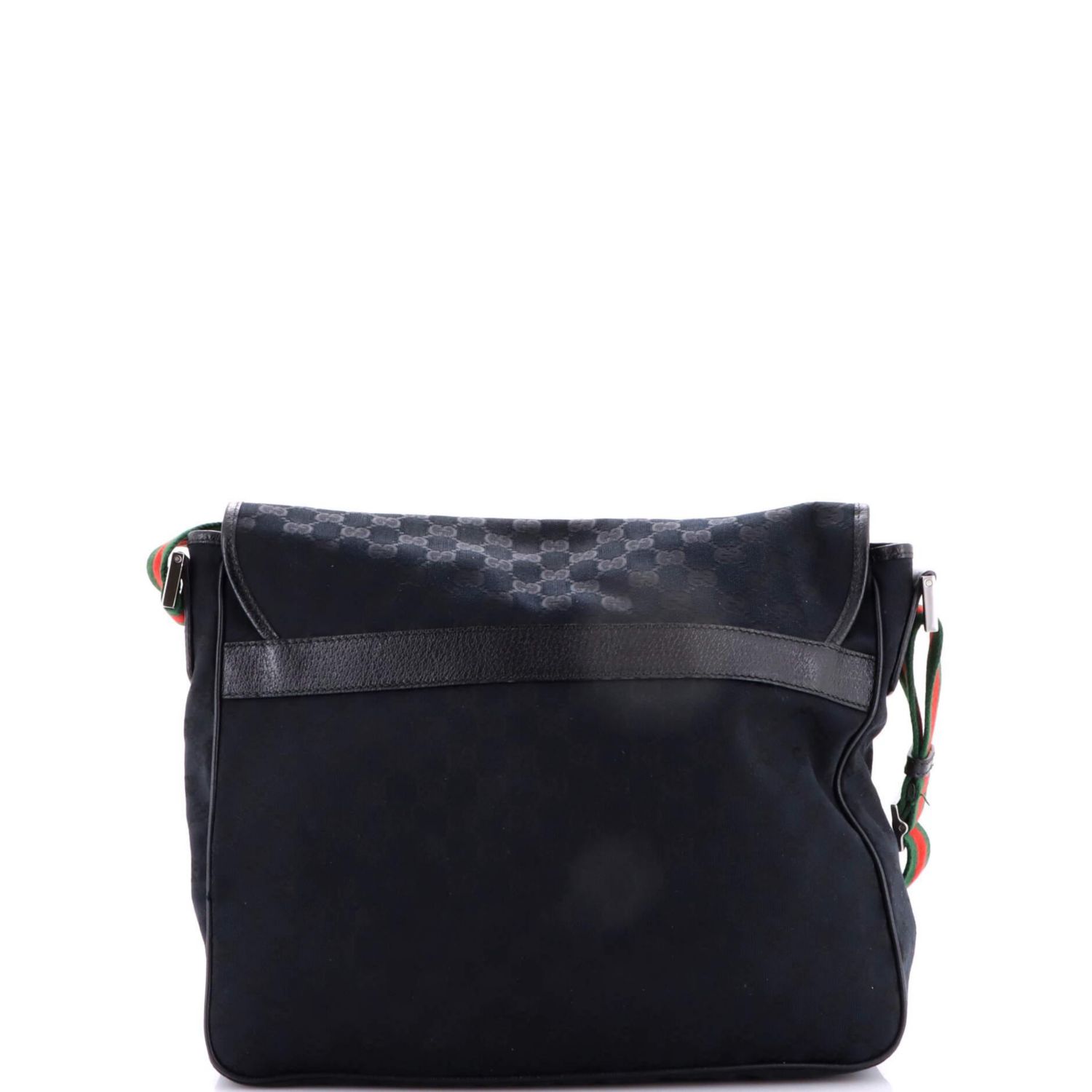 Medium Web Strap Flap Messenger GG Canvas