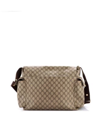 Diaper Bag GG Coated Canvas