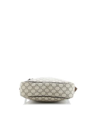 Medium Front Zip Messenger GG Coated Canvas