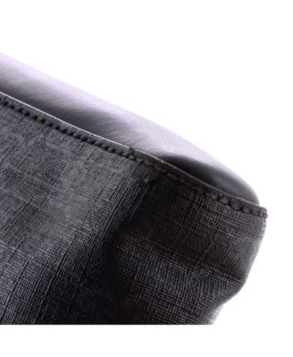 Small Web Strap Front Zip Messenger Bag GG Coated Canvas