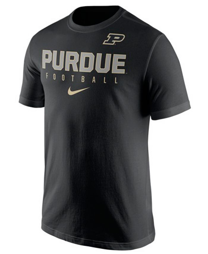 Nike Men's Purdue Boilermakers Cotton Practice T-Shirt - Macy's