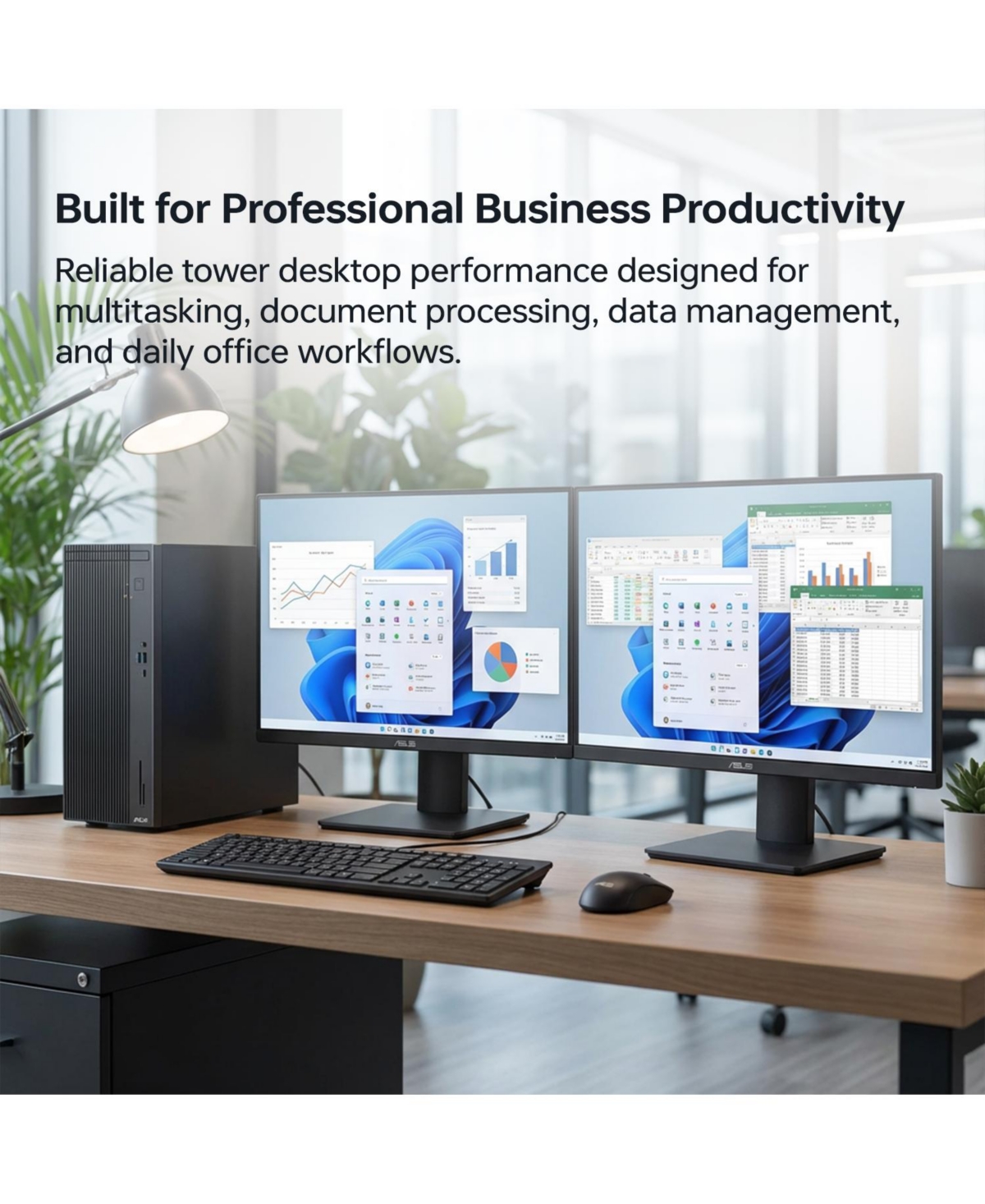 Asus V500 Tower Desktop Intel Core i7 16GB Ram Intel Uhd Graphics 1TB Ssd Storage Windows 11 Pro