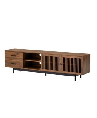 78 inch Modern Cabinet TV Stand with Deep Drawers & Cable Management, Soft-Closing Hinges