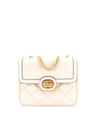 Mini Deco Chain Flap Bag Mixed Matelasse Leather