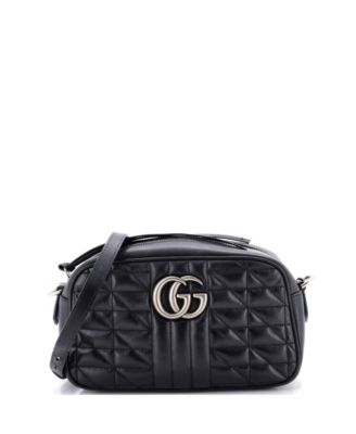 Small GG Marmont Shoulder Bag Mixed Matelasse Leather