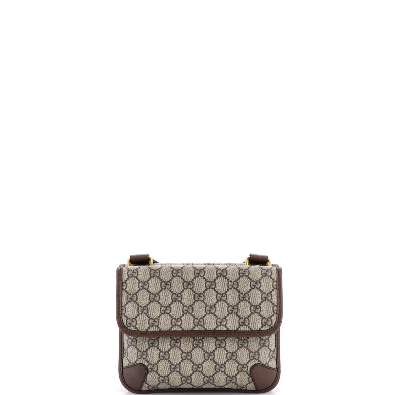 Small Neo Vintage Flap Messenger GG Coated Canvas