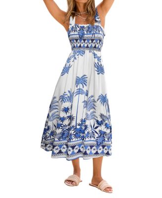 Women's Malibu Sunset Tropical Maxi Beach Dress