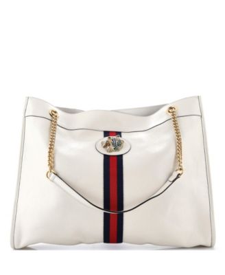 Large Rajah Chain Tote Leather