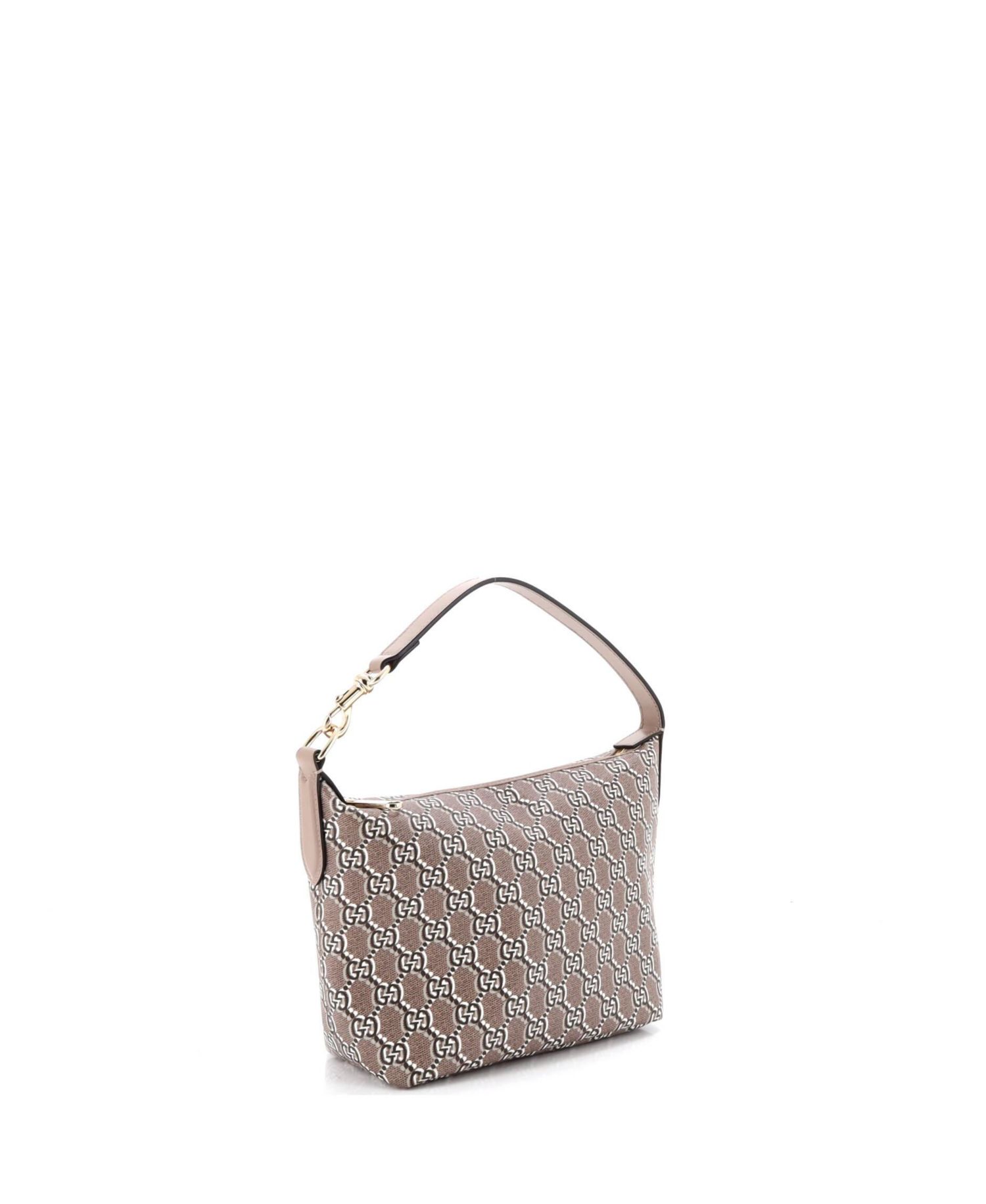 Super Mini Ophidia Zip Shoulder Bag GG Shadow Coated Canvas