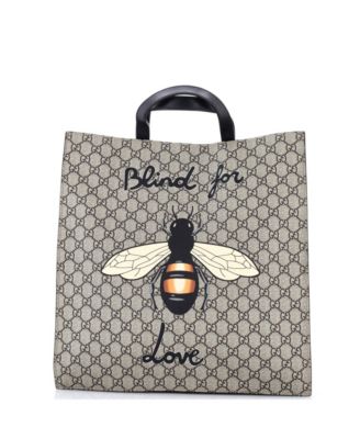 Tall Convertible Soft Open Tote Printed GG Coated Canvas