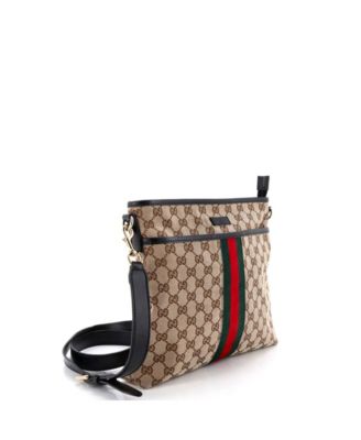 Small Front Pocket Web Messenger GG Canvas