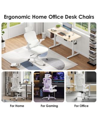 Ergonomic Office Chair, Adjustable Swivel Desk Chair with Headrest and Lumbar Support, Computer Chair for Home Office.