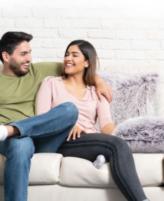 Textured Fluffy Decorative Pillow, 20" x 20"