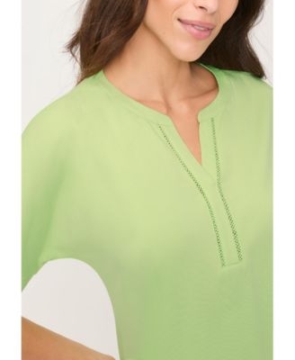 Women's Split Neck T-Shirt