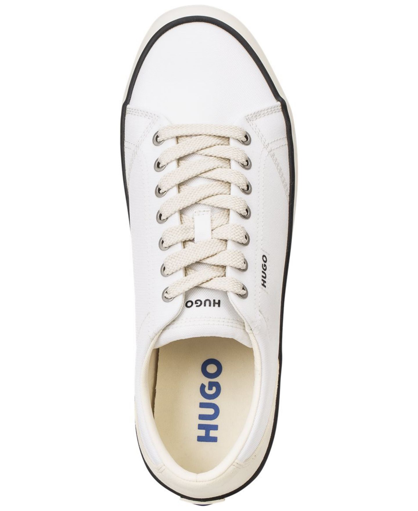 Мужские кроссовки Hugo Boss HUGO by Lace-Up Round-Toe, цвет: Чёрный — фото 6