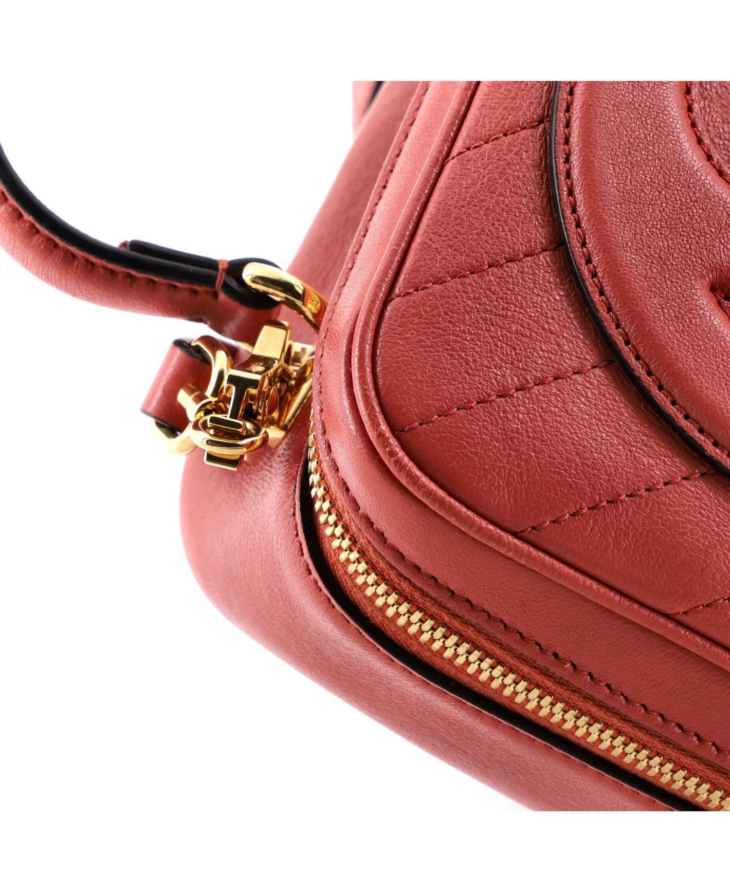 Blondie NM Top Handle Shoulder Bag Diagonal Quilted Leather
