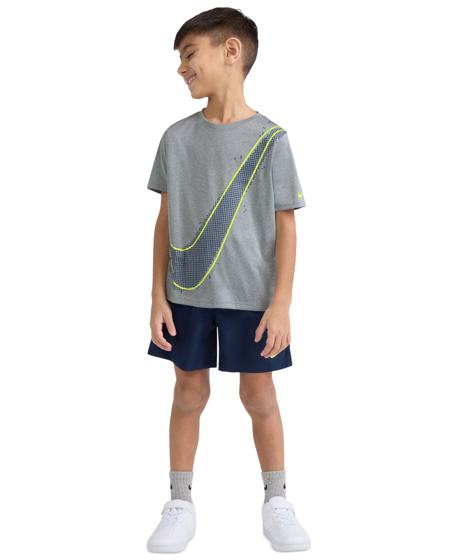 Boys' 2T-7 Dri-FIT Crewneck T-Shirt and Woven Shorts, 2-Piece Set