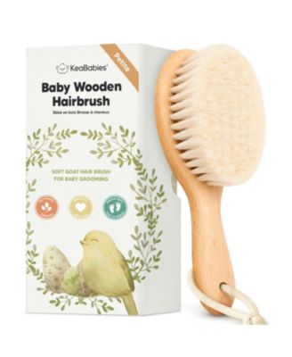 Baby Hair Brush Petite, Oval Cradle Cap Brush, Soft Baby Brush for Infant, Newborn Hairbrush for Girls, Boys, Baby Scalp Brush