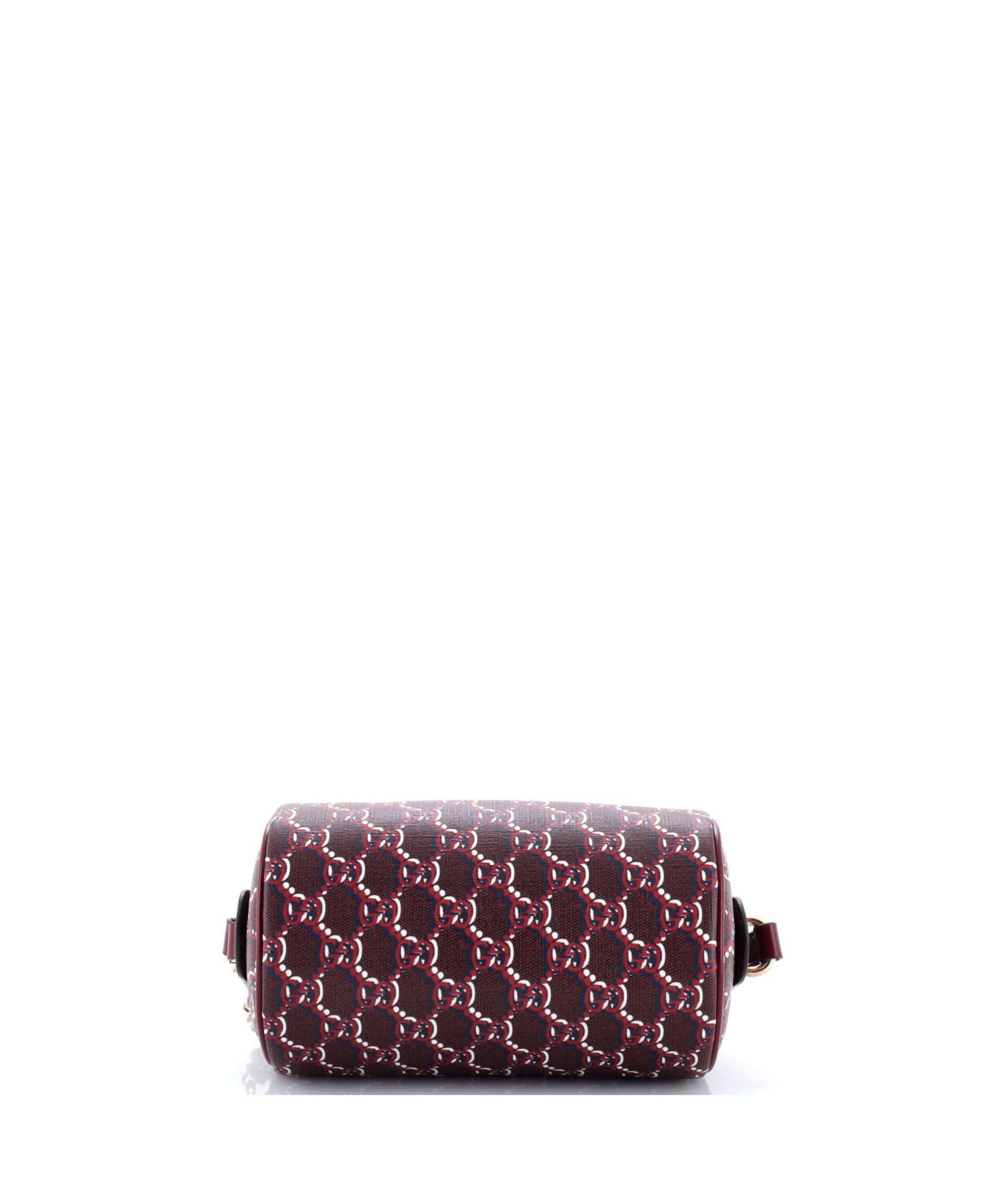 Mini Cylindrical Shoulder Bag GG Shadow Coated Canvas