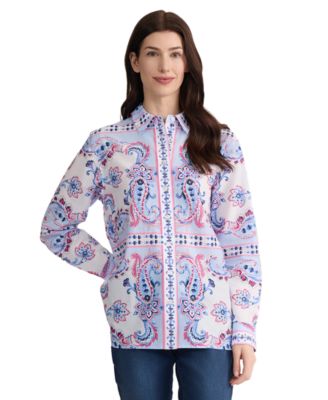 Women's Button-Down Long-Sleeve Blouse