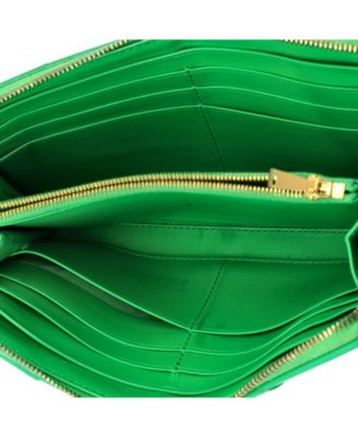 Long Cassette Zip Around Wallet Maxi Intrecciato Leather