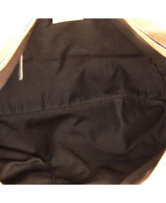 Medium Saddle Zip Messenger Bag GG Canvas with Leather