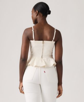 Women's Anderson Sleeveless Cotton Flounce Top