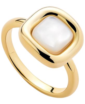 Ana Luisa Mother of Pearl Clara Statement Ring - Gold 85$
