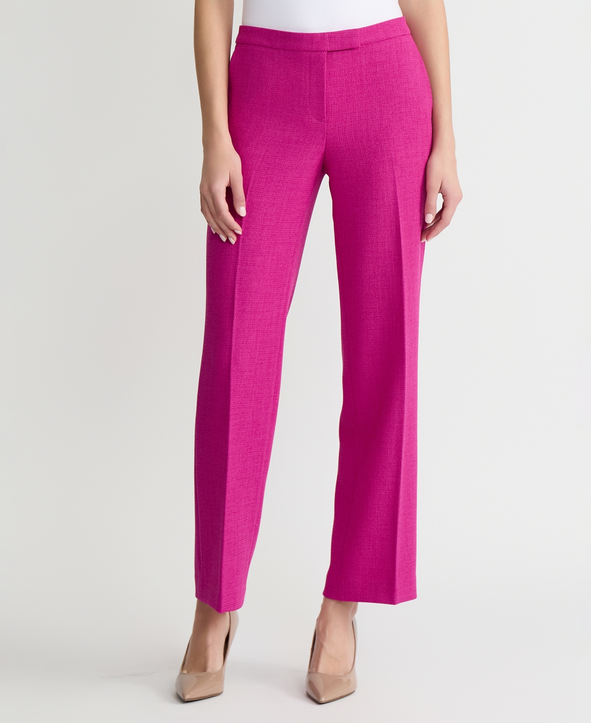 Kasper Women's Claire Melange Straight Leg Pants