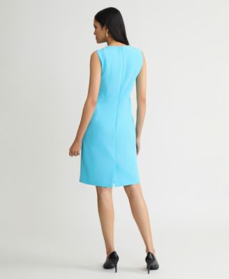 white christmas dresses La Femme 30984 - Sequined V-Neck Sheath Cocktail Dress 0 / Neon Pink main image 0