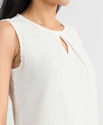 Women's Textured Sleeveless Top, Regular & Petite