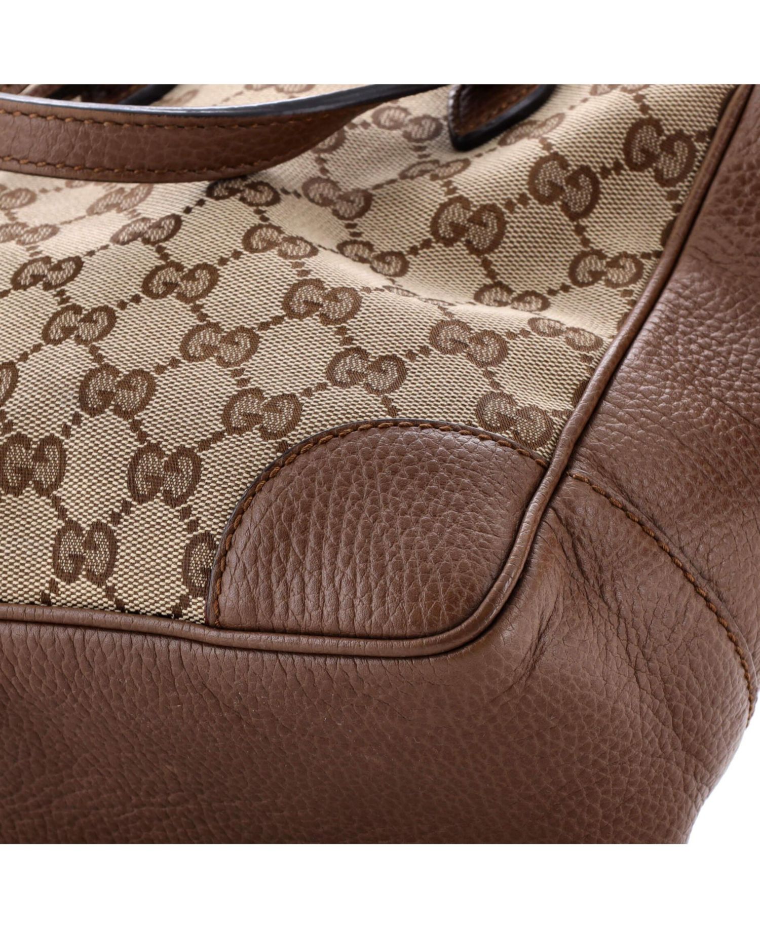 Small Bree Convertible Tote GG Canvas with Leather
