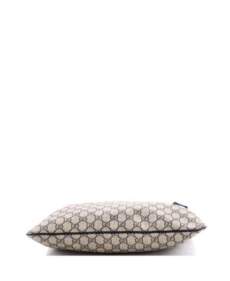 Large Zip Top Messenger Bag GG Coated Canvas