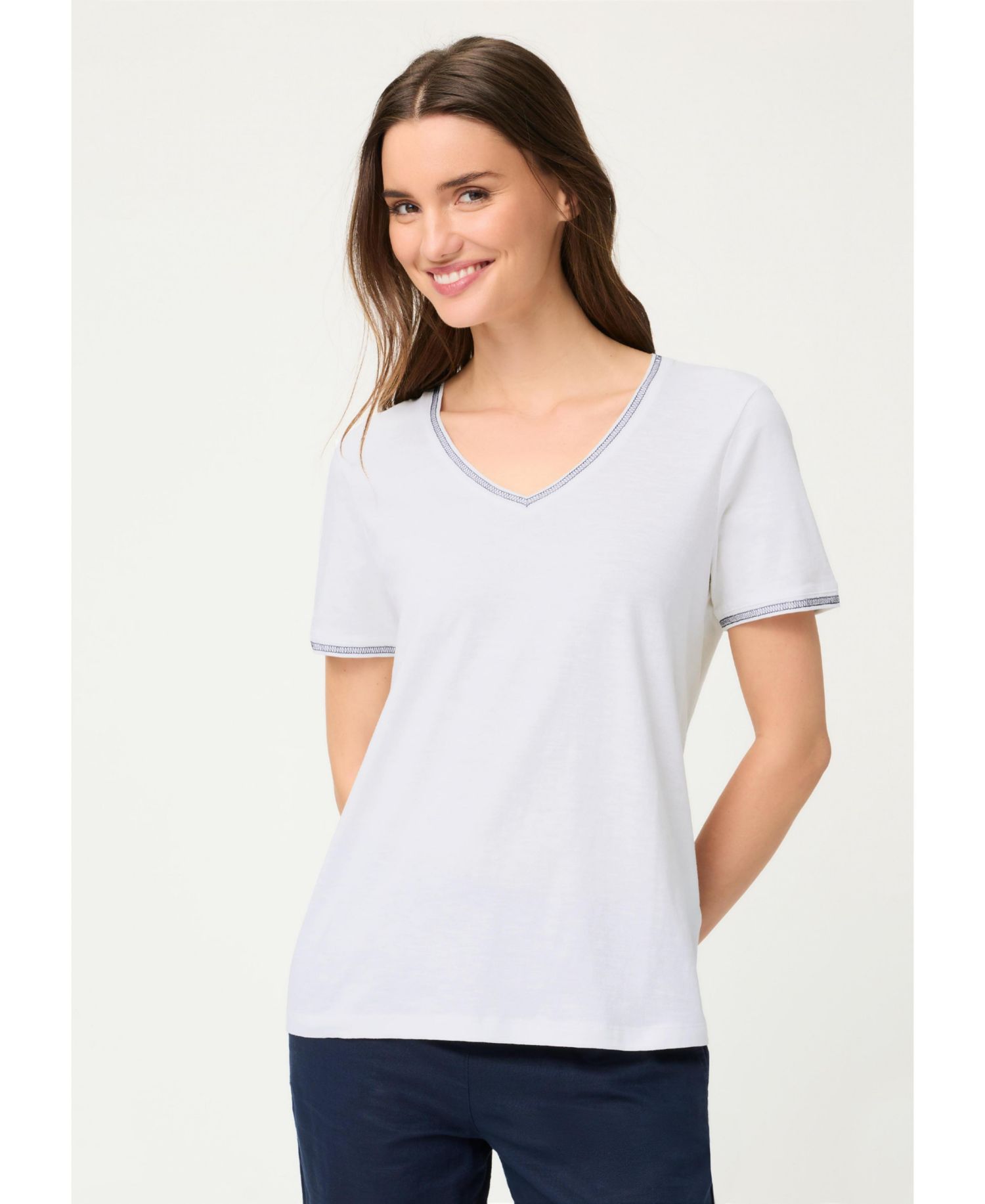 Women's Embroidered Trim T-Shirt