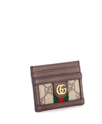 Ophidia Card Holder GG Coated Canvas