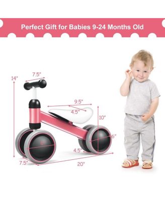 Baby Balance Bike for 2 Years Old Boys/Girls No Pedal 4 Wheels