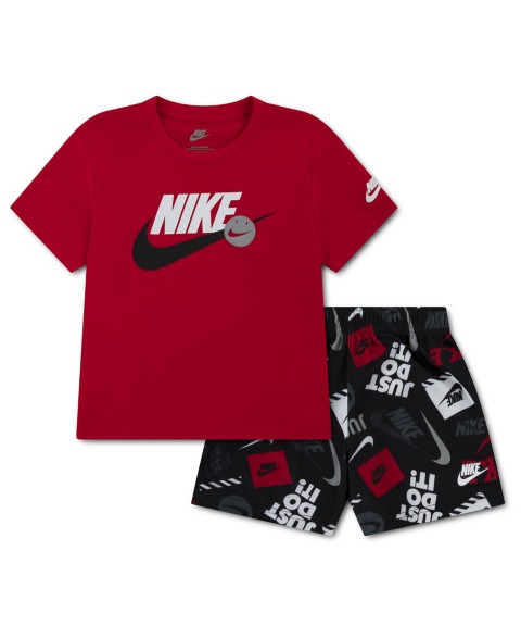 Комплект для мальчиков Nike футболка и шорты с принтом, 2 предмета