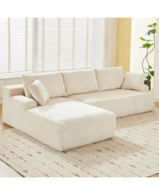 96" Modular Sectional Sofa, L-Shaped Couch with Chaise, Memory Foam Cloud Sofa