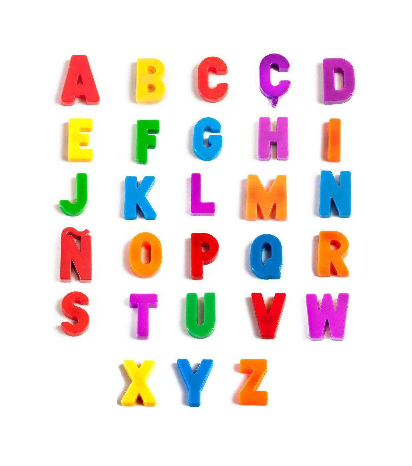 Детские игрушки MINILAND Magnetic Uppercase Letters Reading and Writing 154-Piece Learning Toy, Ages 3+, цвет: Разноцветный — фото 2