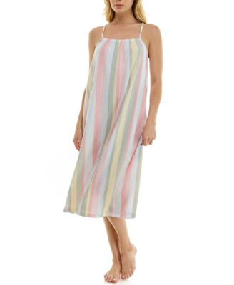 Women's Sleeveless Square Neck Midi Sleep Chemise