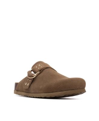 Women's Refresh Collection Suede Clog Mule Flats