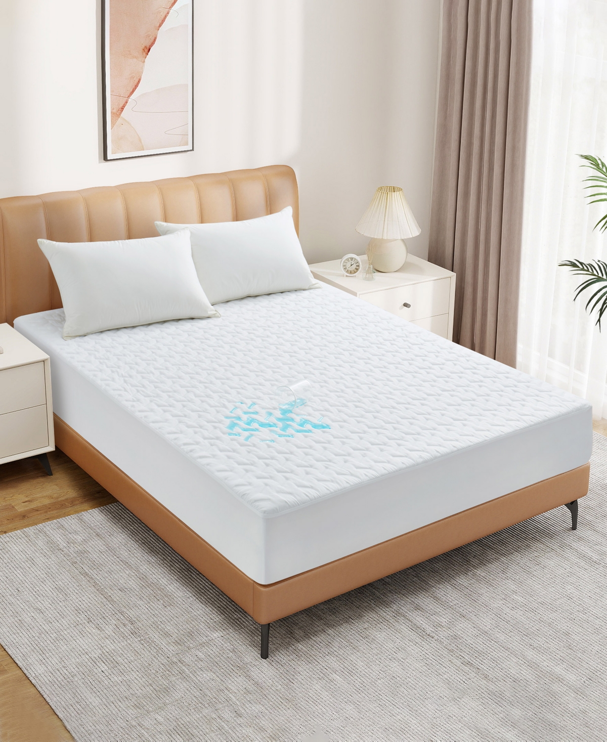 Unikome Waterproof Quilted Mattress Protector with Deep Pocket