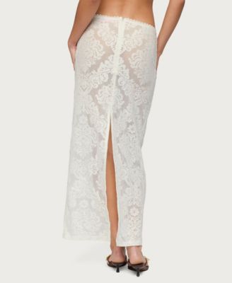 Women's Violette Sheer Lace Maxi Skirt